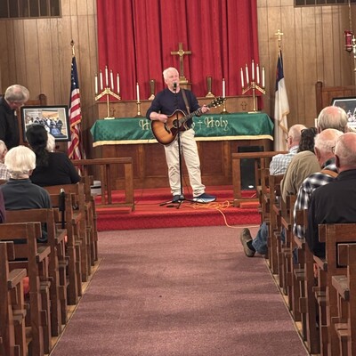 Special guest Ray Kapaun, nephew of Father Emil Kapaun, performing for the first time his moving presentation called, "The Boys of Camp 5."