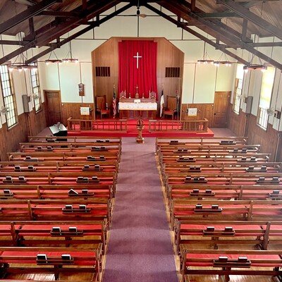 Open House LLCPS Interior of church from balcony