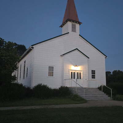 Casting a beautiful glow at night!